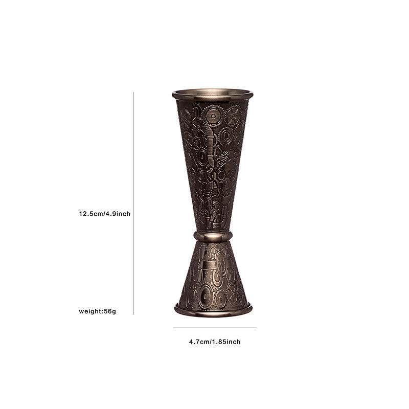 Премиум 304 нержавеющая сталь Jigger Премиум и тяжелая работа 2 OZ 1 OZ с размерами внутри